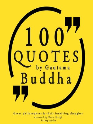 cover image of 100 quotes by Gautama Buddha
